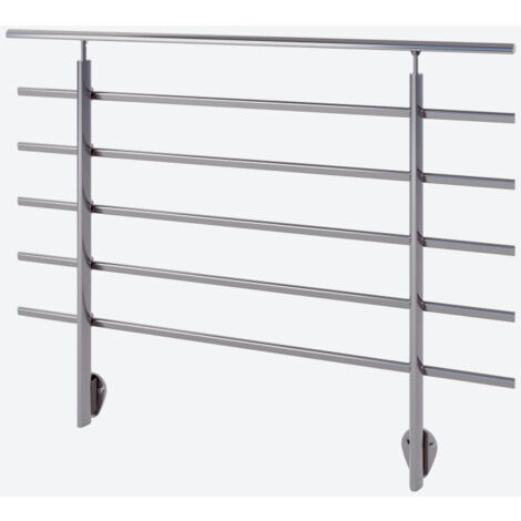 Garde-corps PURE titanium - fixation latérale - alu anodisé - 150cm
