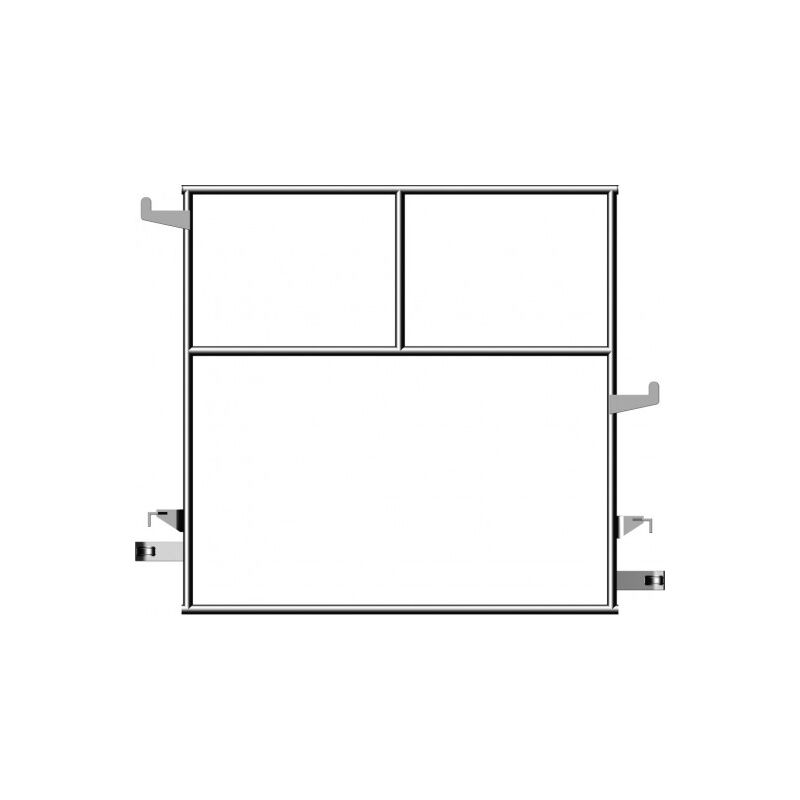 Layher - Garde-corps montage sécurité 1,57m pour échafaudage eurofacadier