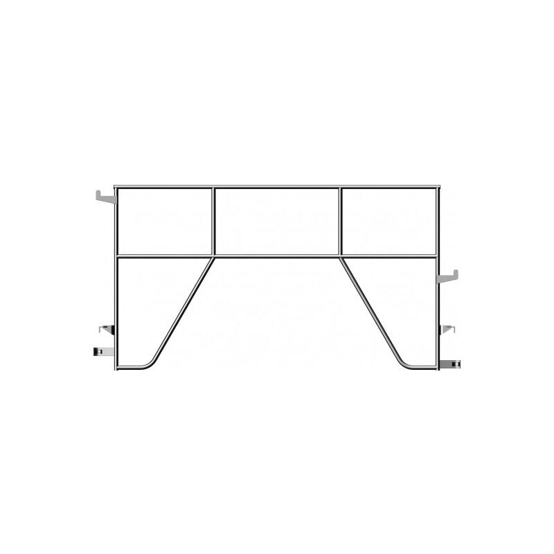 Layher - Garde-corps montage sécurité 2,57m pour échafaudage eurofacadier