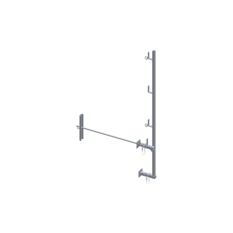 Dimos - Garde-corps universel avec traversée pour mur de 75cm h 1,5m 1200 mm