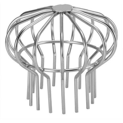 Garde Gouttière Acier Inoxydable Filtre Anti Feuilles pour Tuyau de Descente 110 mm Toit Balcon Jardin