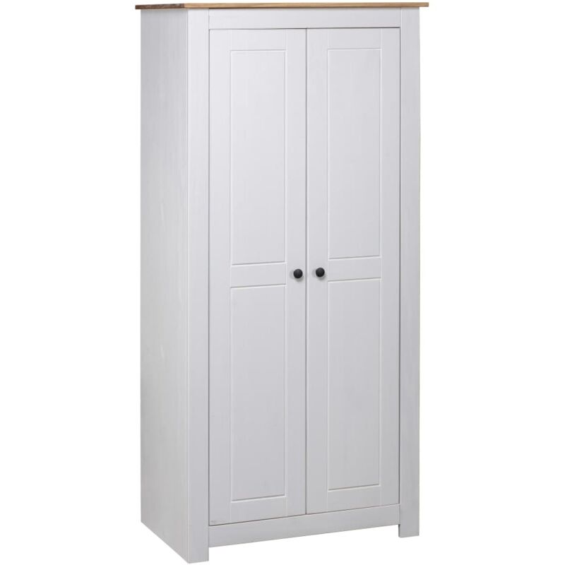 Garde-robe Blanc 80x50x171,5 cm Pin massif Assortiment Panama