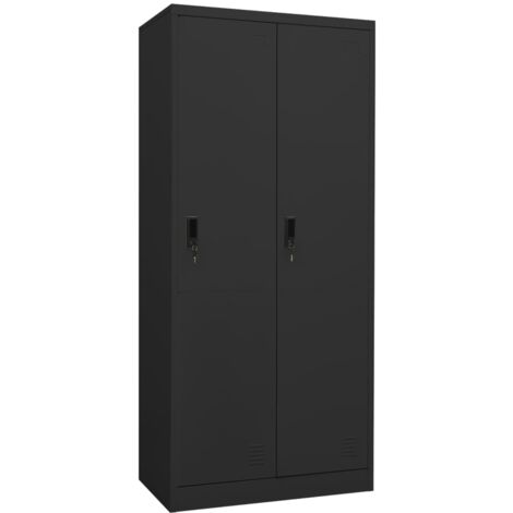 Garde-robe Anthracite 80x50x180 cm Acier vidaXL
