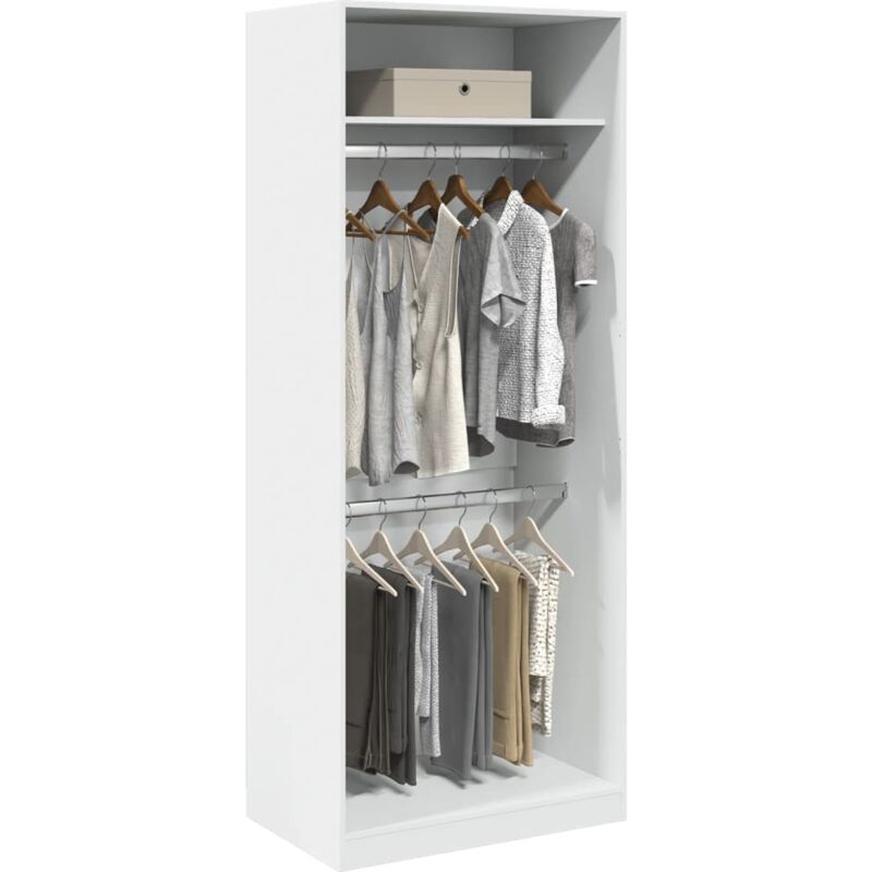 Vidaxl - Garde-robe blanc 80x50x200 cm bois d'ingénierie