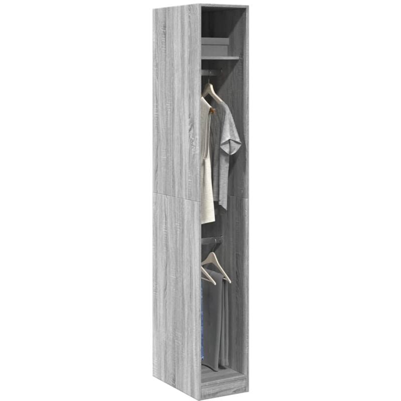 Vidaxl - Garde-robe sonoma gris 30x50x200 cm bois d'ingénierie