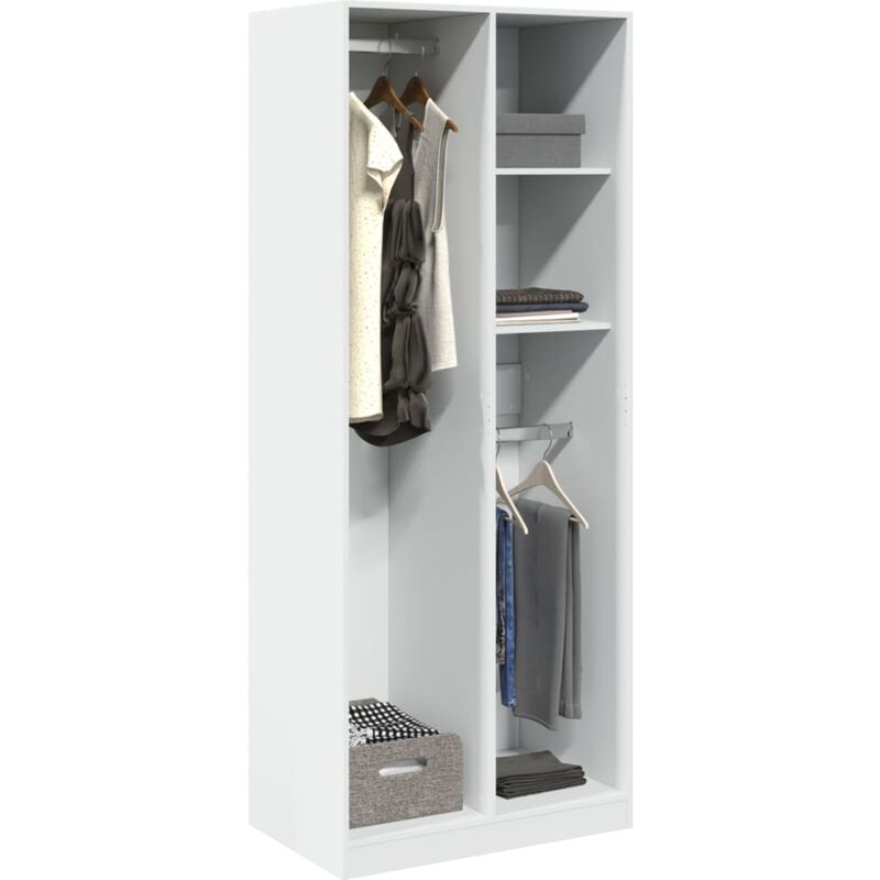 Vidaxl - Garde-robe blanc 80x50x200 cm bois d'ingénierie