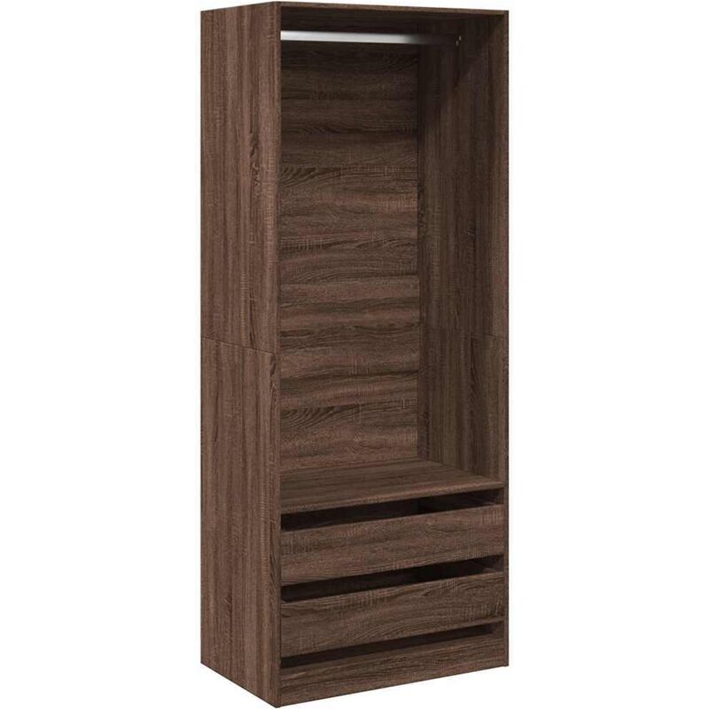 Vidaxl - Garde-robe chêne marron 80x50x200 cm bois d'ingénierie