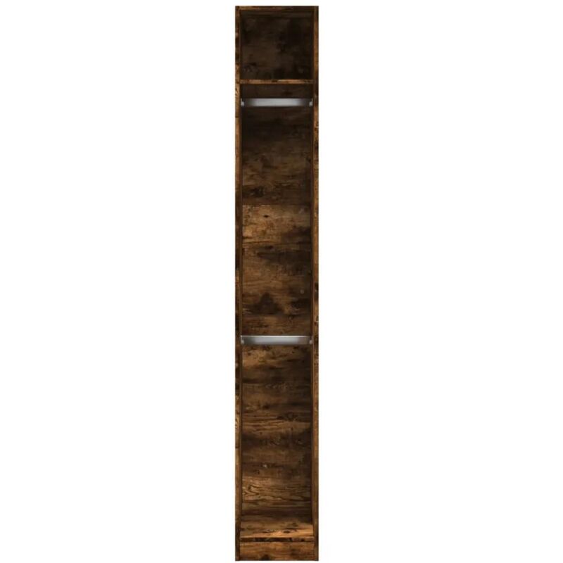 Garde-robe chêne fumé 30x50x200 cm bois d'ingénierie