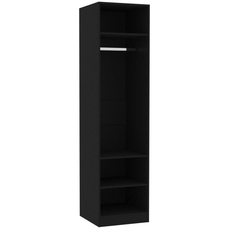 Garde-robe Noir 50x50x200 cm Bois d'ingénierie