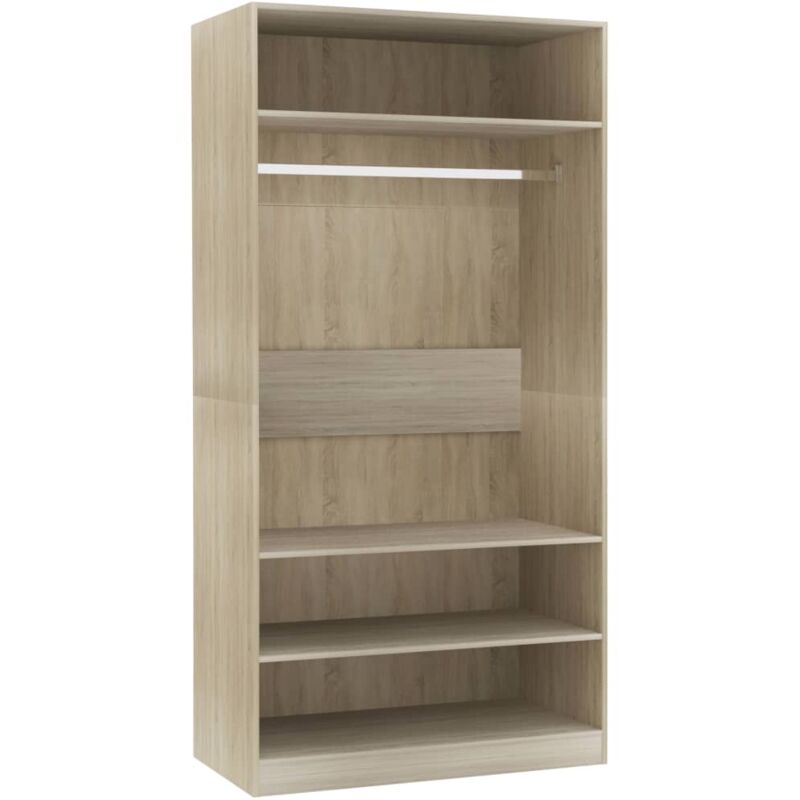Vidaxl - Garde-robe Chêne sonoma 100x50x200 cm Bois d'ingénierie