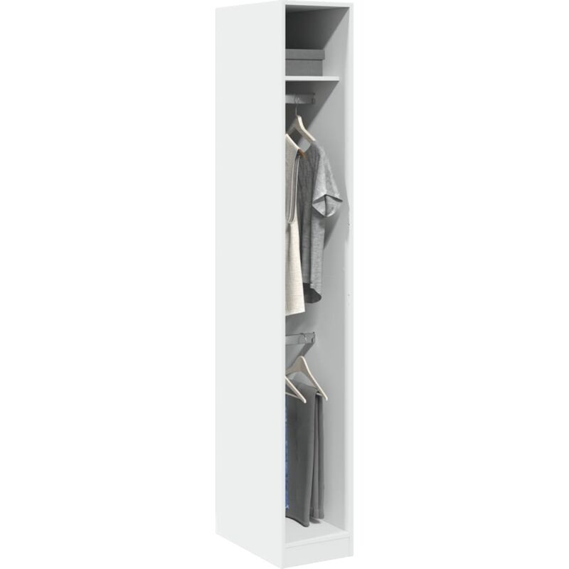 Vidaxl - Garde-robe Blanc 30x50x200 cm Bois d'ingénierie
