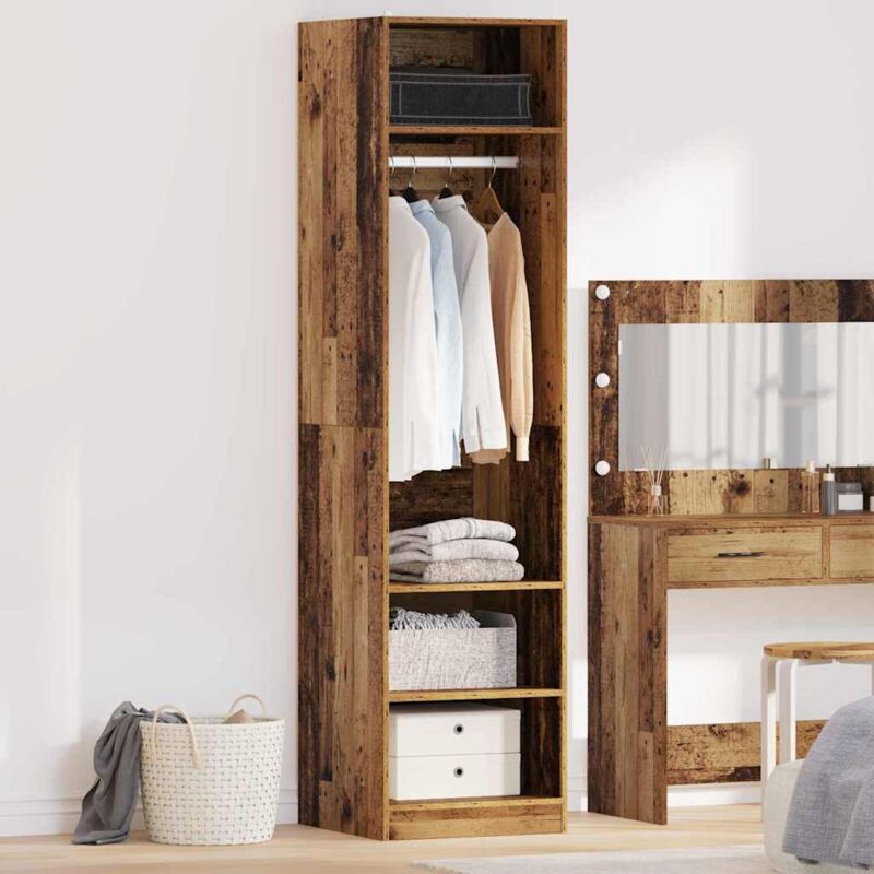 Vidaxl - Armoire avec étagère Bois ancien Bois d'ingénierie