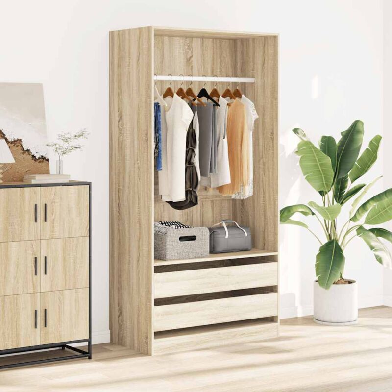 Vidaxl - Garde-robe Chêne sonoma 100x50x200 cm Aggloméré