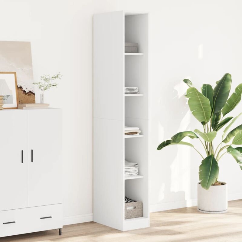 Vidaxl - Garde-robe Blanc 30x50x200 cm Bois d'ingénierie