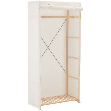Garde-robe Blanc 79 x 40 x 170 cm Tissu vidaXL