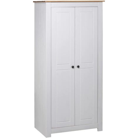 Garde-robe Blanc 80x50x171,5 cm Pin massif Assortiment Panama