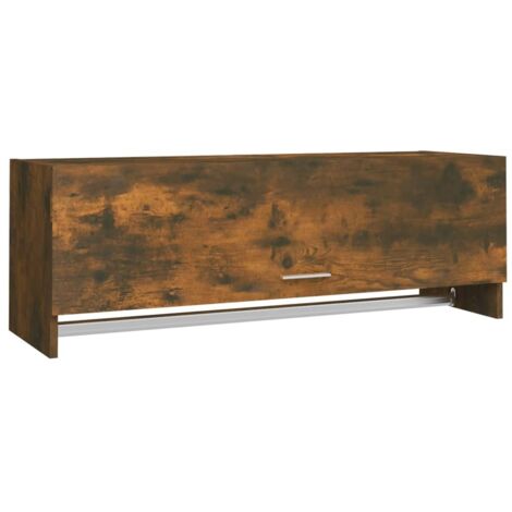 Garde-robe Chêne fumé 100x32,5x35 cm Bois d'ingénierie CFW933541