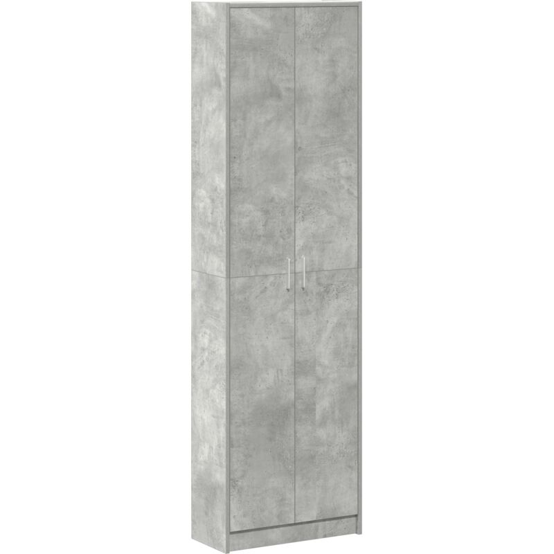 Armoire Gris béton 55 x 25 x 189 cm Bois d'ingénierie Vidaxl