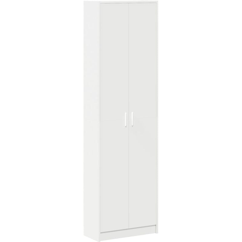 Vidaxl - Armoire blanche 55x25x189 cm en bois technique