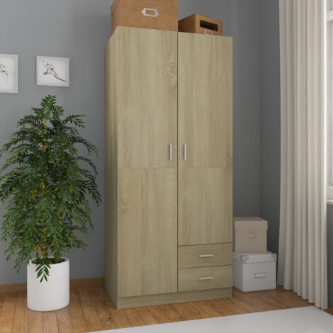 Garde-robe Chêne sonoma 80x52x180