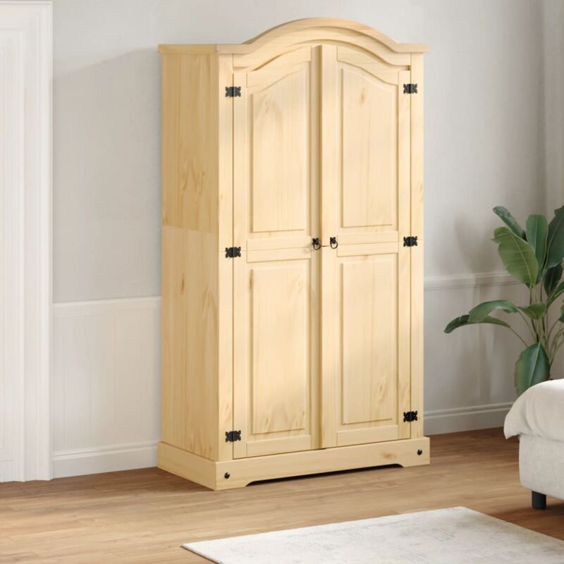 Garde robe Corona 102x52x186 cm bois de pin massif