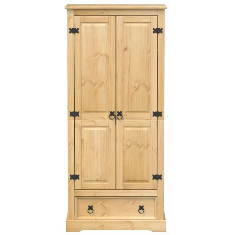 Vidaxl - Garde-robe Corona 76x50x170 cm bois de pin massif