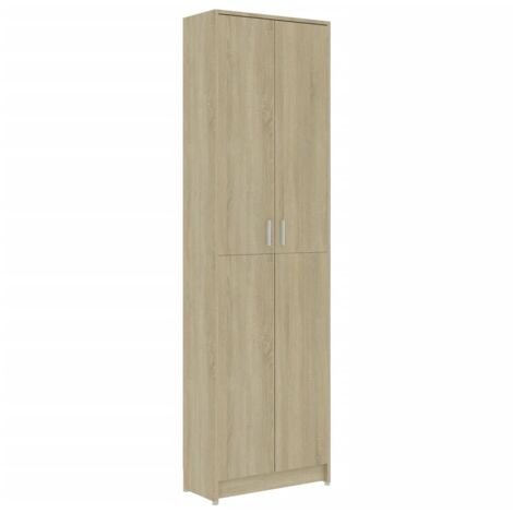 vidaXL Garde-robe de Couloir Aggloméré Armoire Vêtements Vestiaire Multicolore