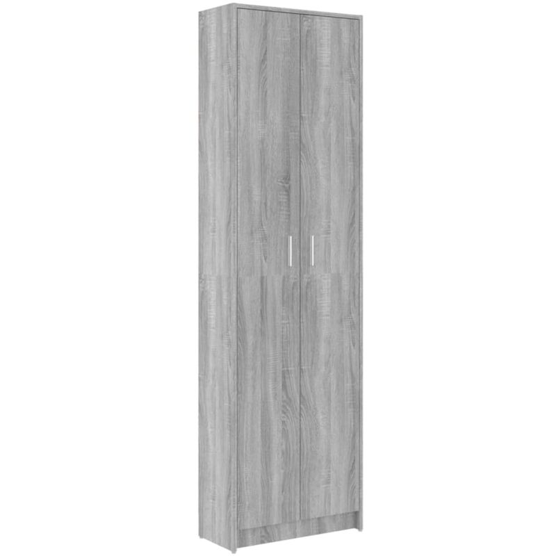 Garde-robe Design moderne, Armoire Etagère de rangement, couloir Sonoma gris 55x25x189 cm Bois d'ingénierie OIB9795E