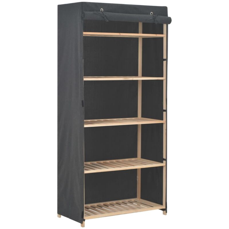 Garde-robe Gris 79 x 40 x 170 cm Tissu