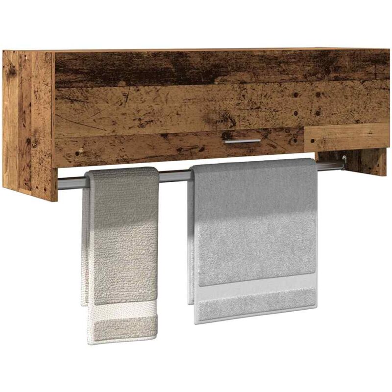Vidaxl - Garde-robe vieux bois 100x32,5x35 cm bois d'ingénierie
