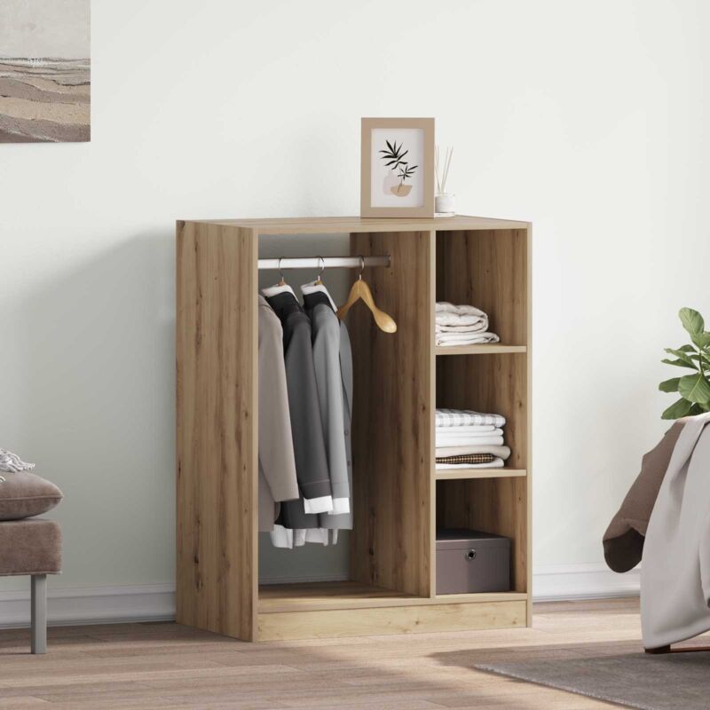 vidaXL Armoire avec étagère Chêne artisanal 77 x 48 x 102 cm