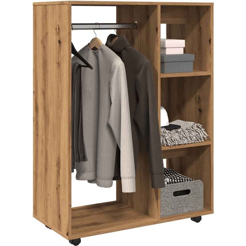 Vidaxl - Garde-robe chêne artisanal 80x40x110 cm bois d'ingénierie
