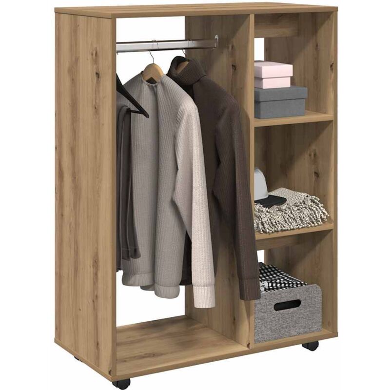 vidaXL Garde-robe chêne artisanal 80x40x110 cm bois d'ingénierie