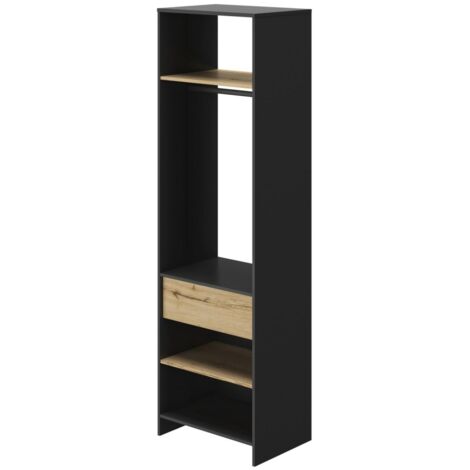 GARDE-ROBE OUVERTE AVEC 1 TIROIR SIROCO