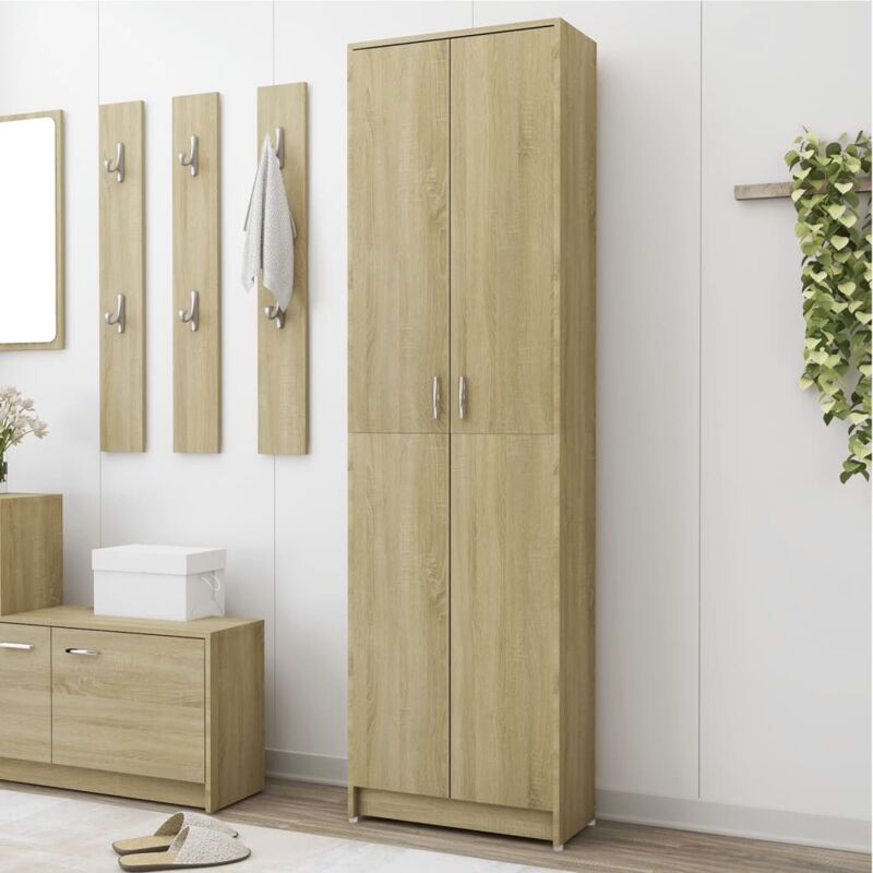 Design In - Garde-robe,Armoire de Rangement de couloir Chêne sonoma 55x25x189 cm Bois ingénierie CFW25419