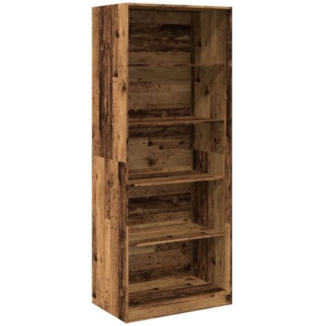 Garde-robe，Armoire de rangement vieux bois 80x50x200 cm bois d'ingénierie CFW971111