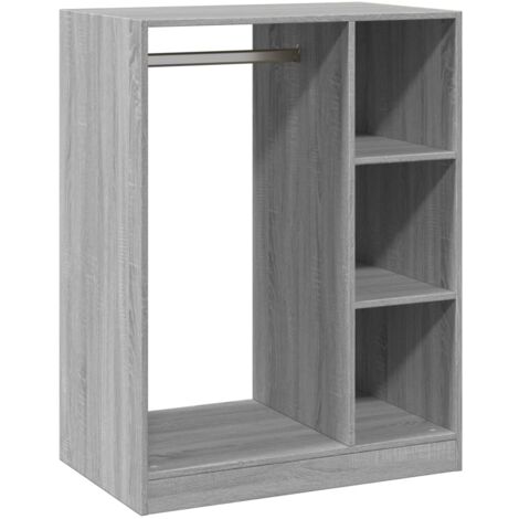 Garde-robe，Armoire sonoma gris 77x48x102 cm bois d'ingénierie CFW53949