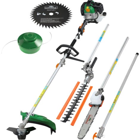 Gardebruk 5in1 Multitool GBMT520 2 PS Garten Motorsäge Motorsense Benzin Rasentrimmer Kettensäge Hochentaster Heckenschneider