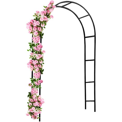 Gardebruk Arco per rampicanti archi per fiori metallo obelisco per rose piante decorazine giardino 1x rose arch (en)