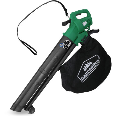 Gardebruk Soplador de Hojas 3000W  Aspirador Bolsa 45L Soplado 270km/h Capacidad 792m³/h Trituradora 3en1
