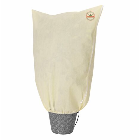Gardebruk Telo Protettivo per Piante da Esterno Riutilizzabile con Cerniera Sacchetti Antigelo per Arbusti e Alberelli Invernale Beige Varie Misure 2x2,4m (de)