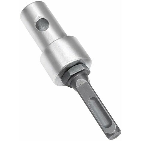 Garden Auger Drill Adapter, SDS Plus to 1/2 (M13 x 15mm) Thread Keyless Drill Chuck Adapter Round Shank for Impact Driver, Impact Drill