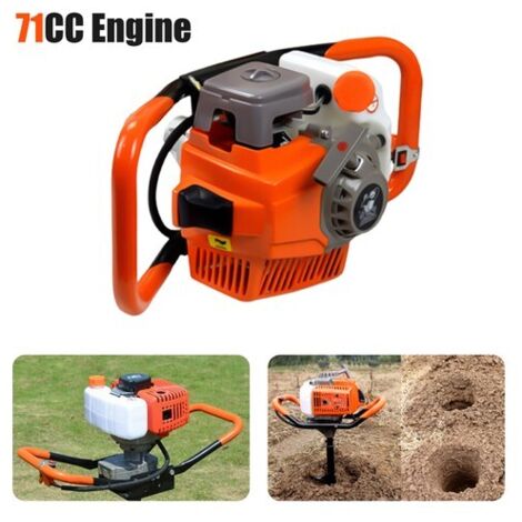 Garden Auger Post Hole Borer Digger 71CC Gas Power Post Hole Digger (Head Only)