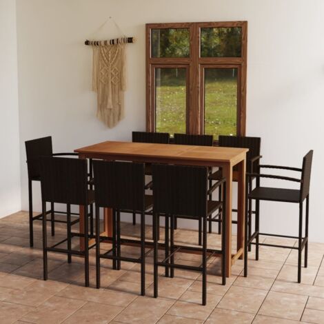 Garden Bar Set  Brown vidaXL
