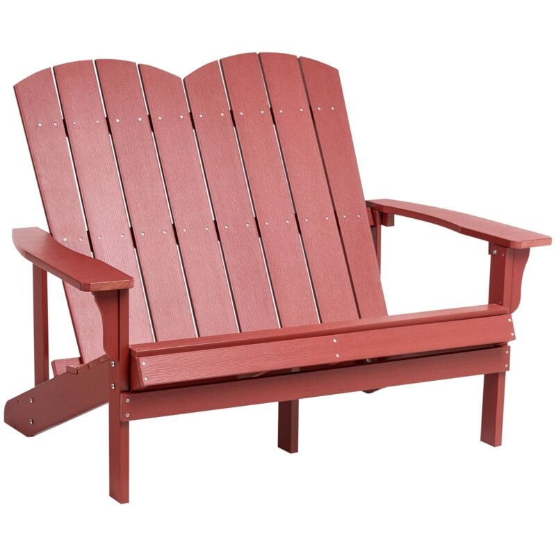 Garden Bench ADIRONDACK 125 cm Red
