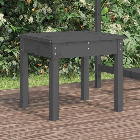 Garden Bench Grey 50x44x45 cm Solid Wood Pine vidaXL