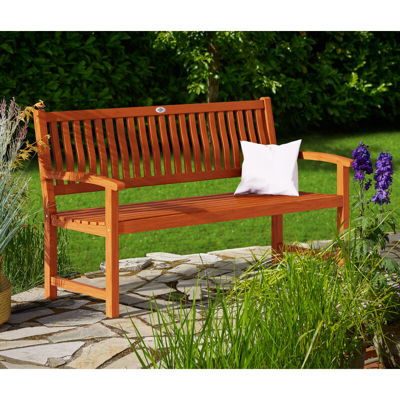 Deuba - Garden Bench Wooden 2 3 Seater Maxima FSC®-Certified Eucalyptus Wood 5ft