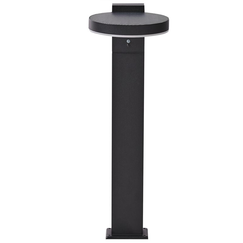 Garden Bollard Lamp Post Light Pathway Motion Sensor led Solar 50 cm Black Parkers