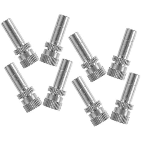 Garden Brass Misting Nozzles for Cooling Spray Use Quick Connect 8Pcs