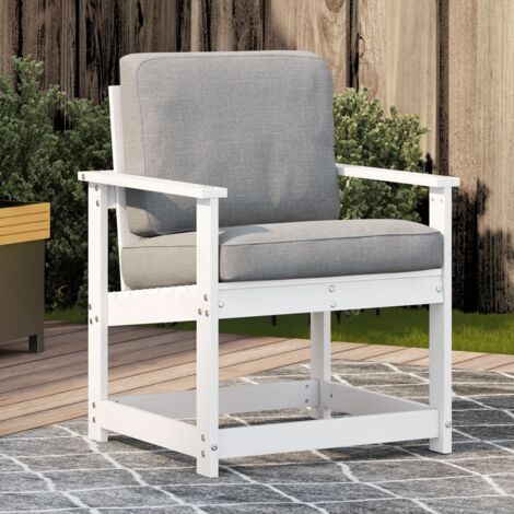 Garden Chair White 62x56x77 cm Solid Wood Pine vidaXL